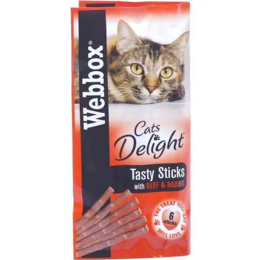 Webbox Cat Sticks Treats - 6 stick Packs