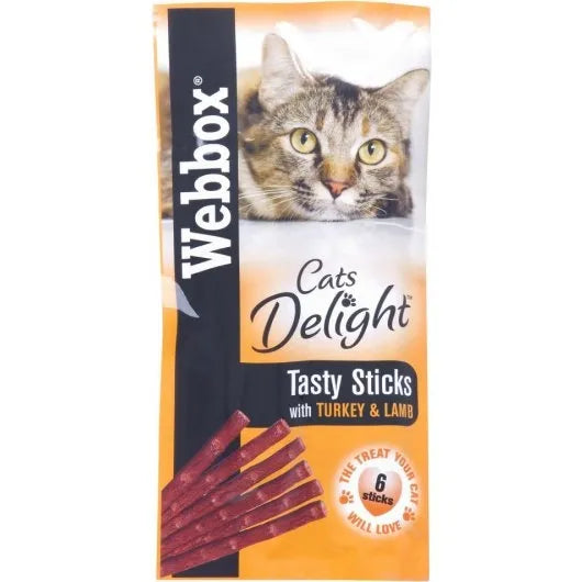 Webbox Cat Sticks Treats - 6 stick Packs