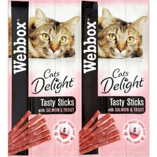 Webbox Cat Sticks Treats - 6 stick Packs