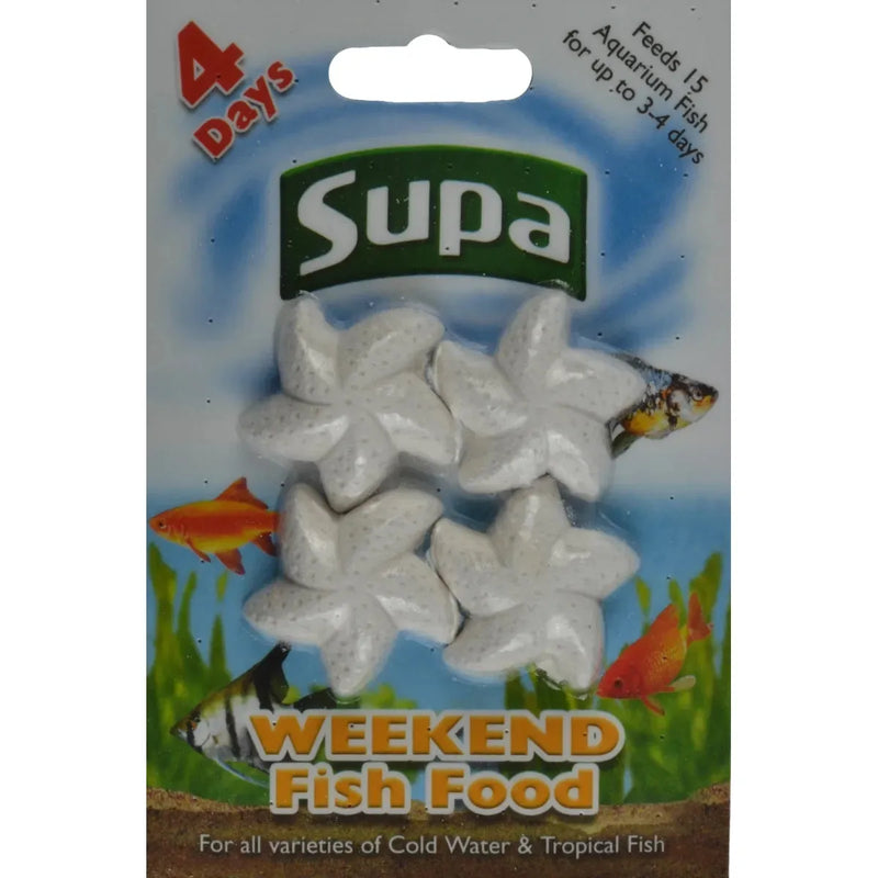 Supa Aquarium Weekend Fish Food 4x6g