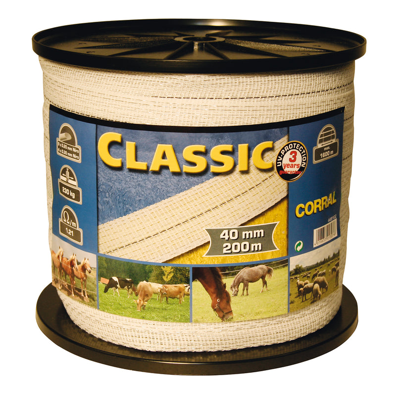 Corral Classic Fencing Tape - 200 M x 40 Mm